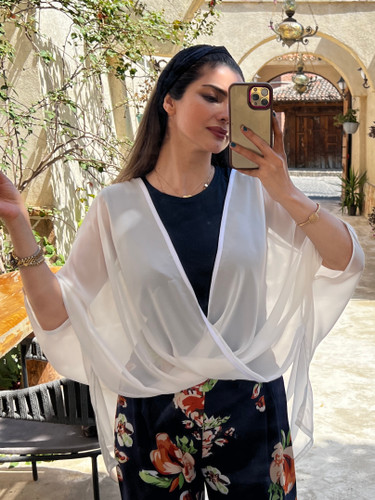 شومیز ضربدری جنس حریر