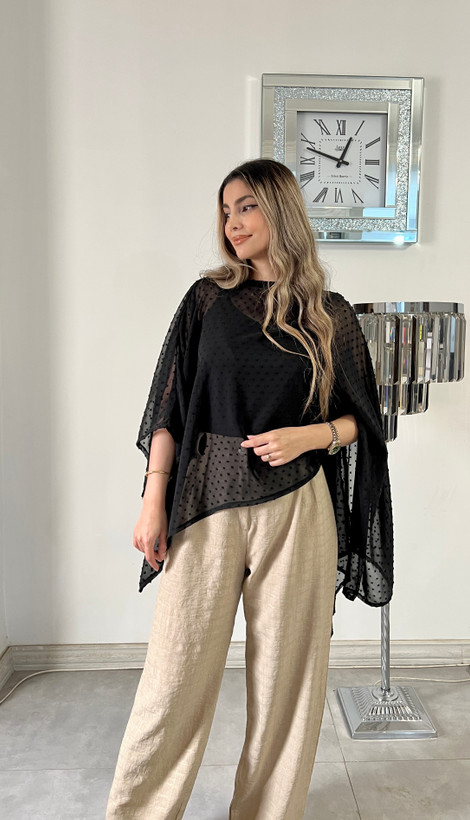 پانچو جنس حریر