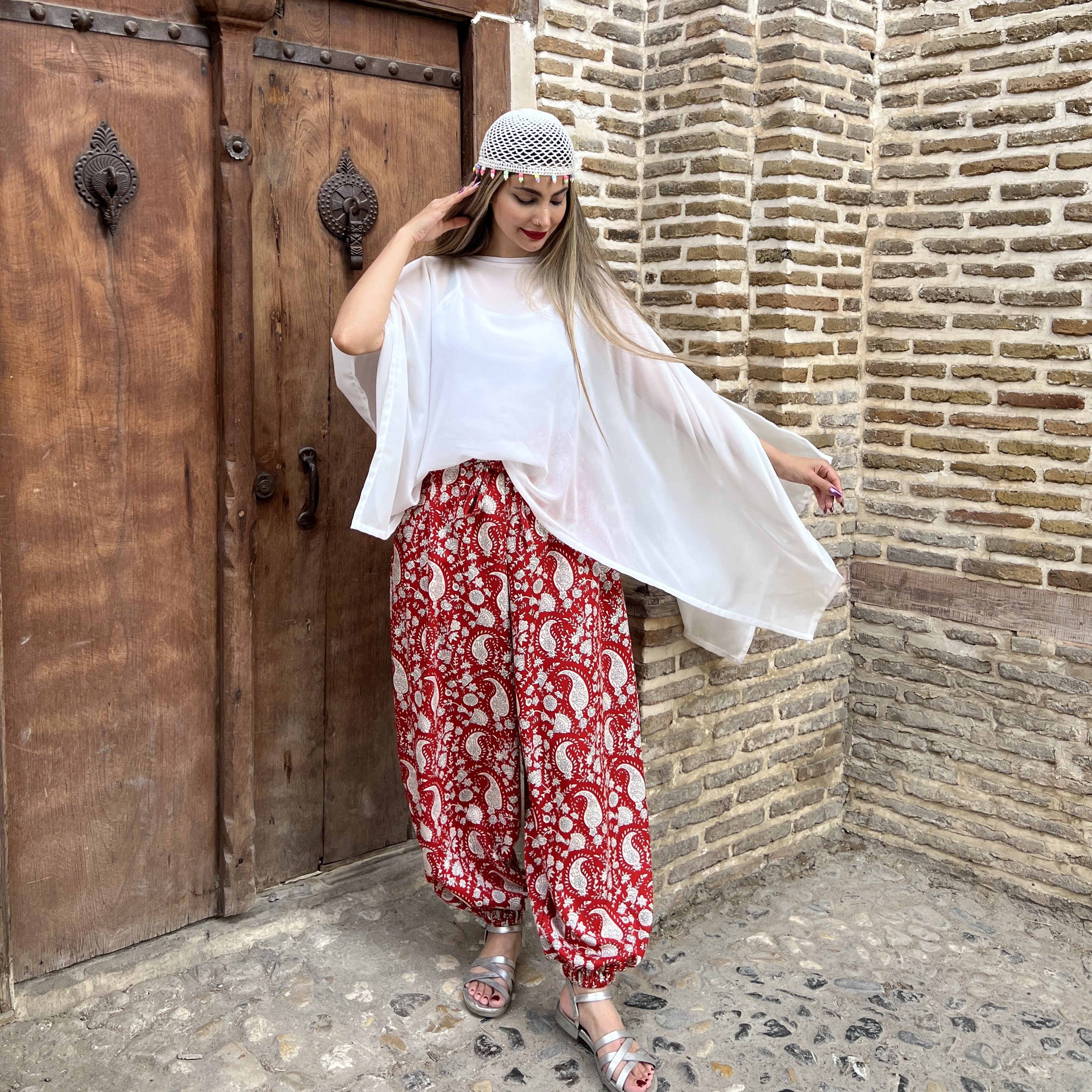 شلوار سندبادی جنس کرپنخ