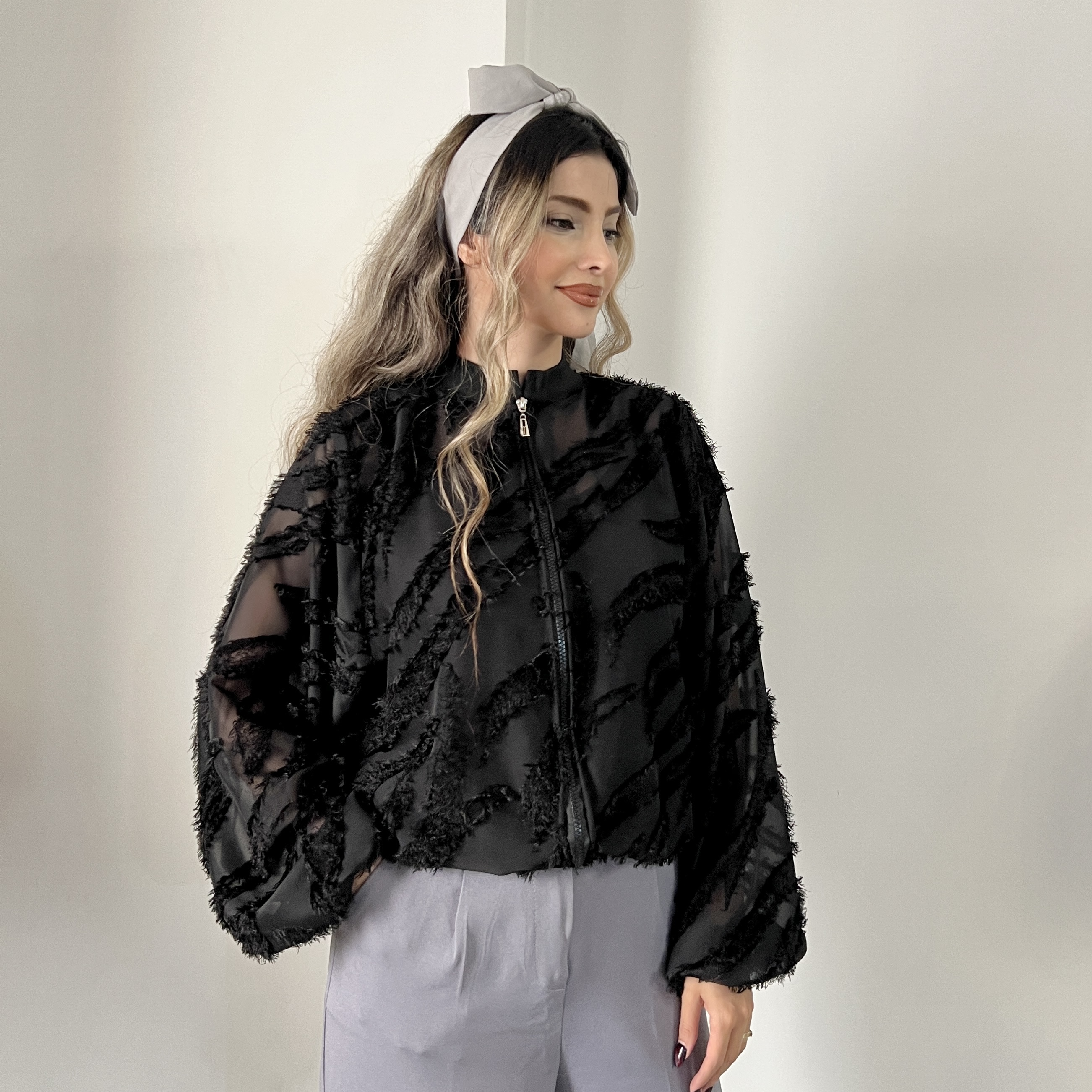 بامبر حریر طرحدار